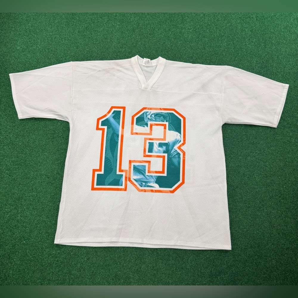Dan Marino Miami Dolphins Jersey #13 Vintage 90s RARE Retro XL Football